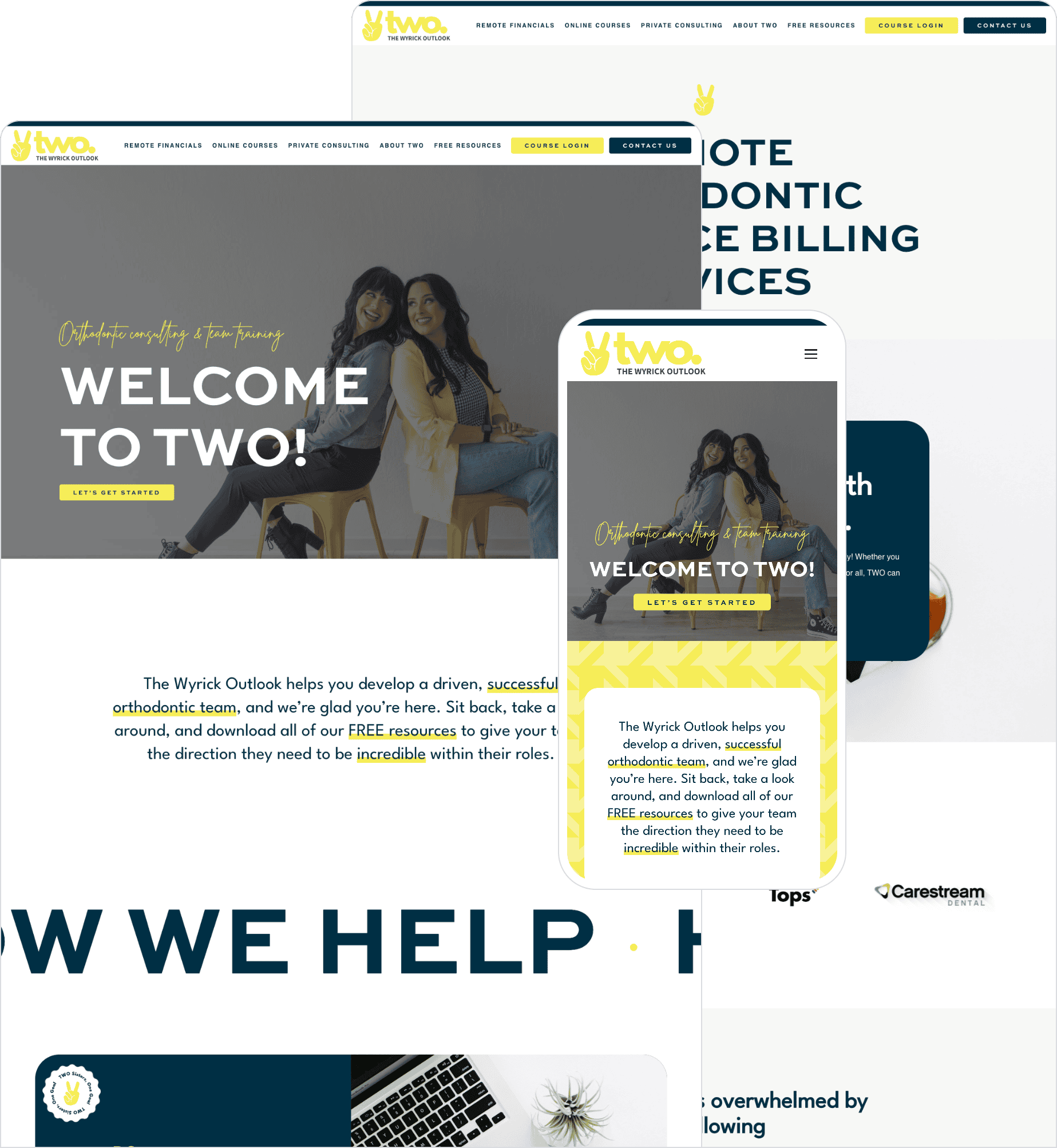 The Wyrick Outlook website on desktop and mobile